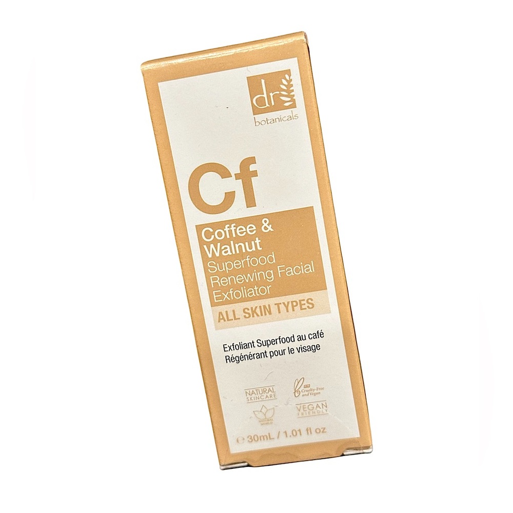 DR BOTANICALS- Coffee & Walnut Renewing Facial Exfoliator - NWT